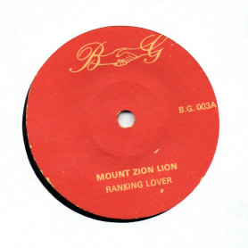 (7") RANKING LOVER - MOUNT ZION LION / REVOLOTIONIARS / VERSION