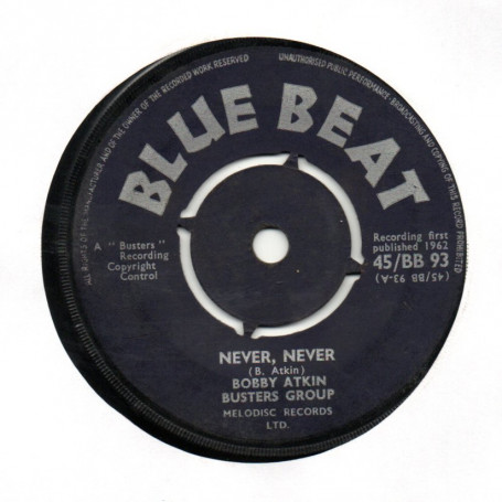 (7") BOBBY ATKIN - NEVER NEVER / ISABELLA