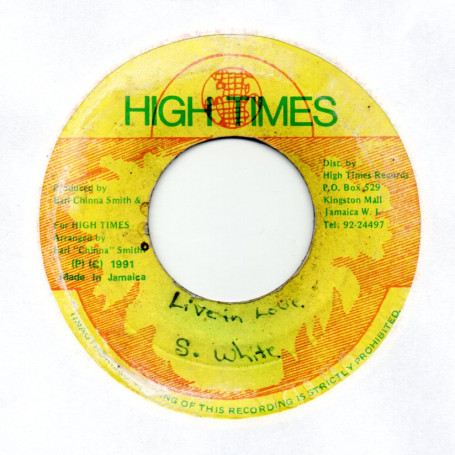 (7") SYLVAN WHITE - LIVE IN LOVE / HIGH TIMES PLAYERS - VERSION