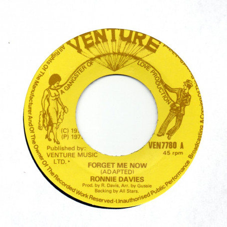 (7") RONNIE DAVIS - FORGET ME NOW / PART.2