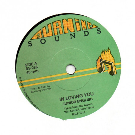 (7") JUNIOR ENGLISH - IN LOVING YOU / VERSION