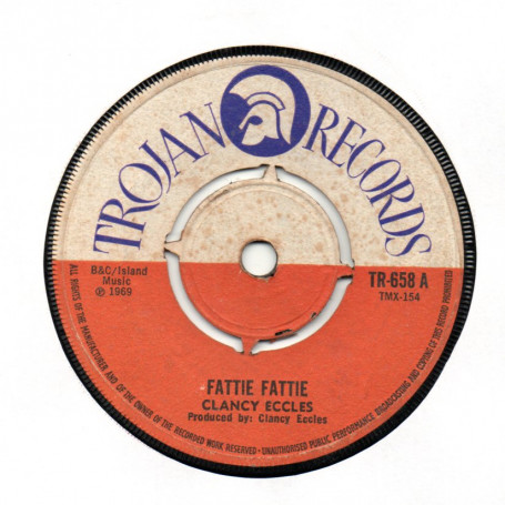 (7") CLANCY ECCLES - FATTIE FATTIE / SILVER STARS - LAST CALL