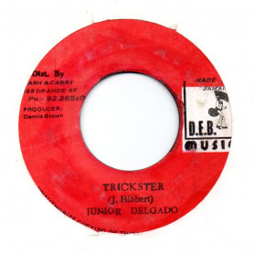 (7")  JUNIOR DELGADO - TRICKSTER / D.E.B MUSIC PLAYERS - MURDER