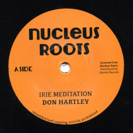 (7") DON HARTLEY - IRIE MEDITATION / MEDITATION DUB