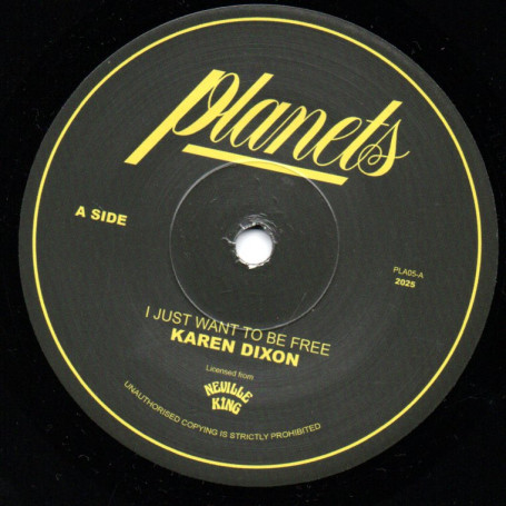 (7") KAREN DIXON - I JUST WANT TO BE FREE / DUB TO BE FREE