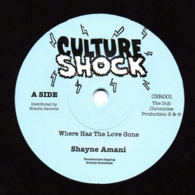 (7") SHAYNE AMANI - WHERE HAS THE LOVE GONE / THE DUB CHRONICLES - DUBWISE