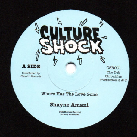 (7") SHAYNE AMANI - WHERE HAS THE LOVE GONE / THE DUB CHRONICLES - DUBWISE