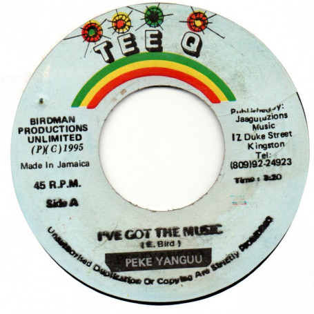 (7") PEKE YANGUU - I'VE GOT THE MUSIC / VERSION