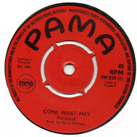 (7") FERMENA - COME WHAT MAY / FERMENA & RANNY - COME WHAT MAY VERSION