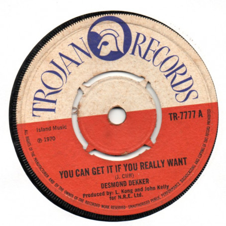 (7") DESMOND DEKKER - YOU CAN GET IT IF YOU REALLY WANT / PERSEVERANCE