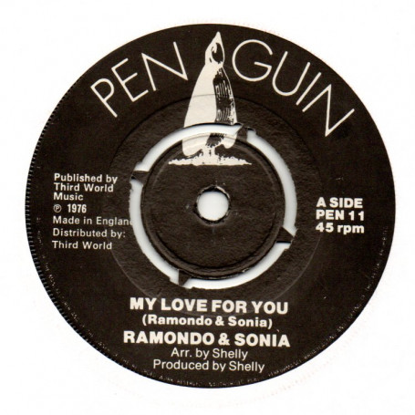 (7") RAMONDO & SONIA - MY LOVE FOR YOU / TONY WASHINGTON - ORGAN INSTRUMENTAL