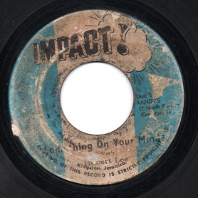 (7") HUBERT LEE - SOMETHING ON YOUR MIND / IMPACT ALL STARS - VERSION