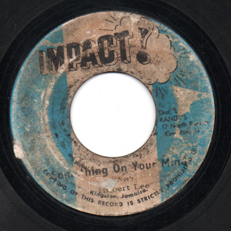(7") HUBERT LEE - SOMETHING ON YOUR MIND / IMPACT ALL STARS - VERSION