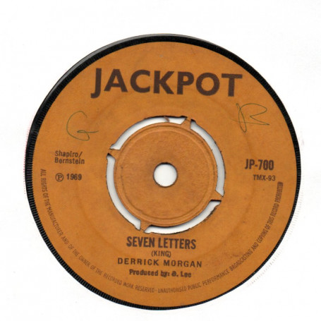 (7") DERRICK MORGAN - SEVEN LETTERS / TOO BAD