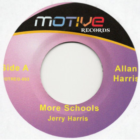 (7") JERRY HARRIS - MORE SCHOOLS / MORE SCHOOLS DUB