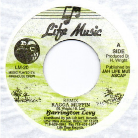 (7") BARRINGTON LEVY - RAGGA MUFFIN REMIX / RAGGA DUB REMIX