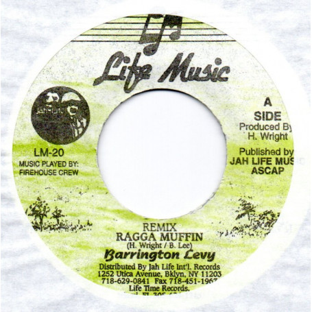 (7") BARRINGTON LEVY - RAGGA MUFFIN REMIX / RAGGA DUB REMIX