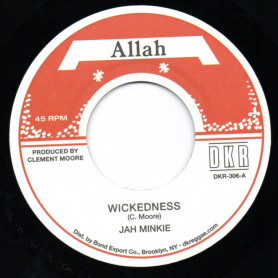 (7") JAH MINKIE - WICKEDNESS / VERSION