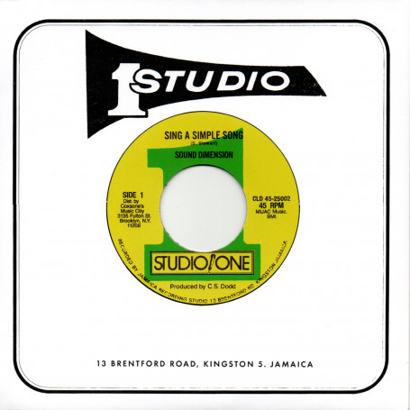 (7") SOUND DIMENSION - SING A SIMPLE SONG / MERLENE WEBBER - HOW NICE IT IS