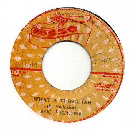 (7") ERIC VALINTINE - WHAT A THING JAH / JAH DUB