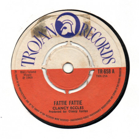 (7") CLANCY ECCLES - FATTIE FATTIE / SILVER STARS - LAST CALL