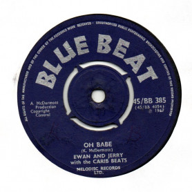 (7") EWAN & JERRY With THE CARIB BEATS - OH BABE / DANCE WITH ME