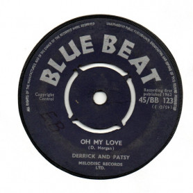 (7") DERRICK & PATSY - OH MY LOVE / LET'S GO TO THE PARTY