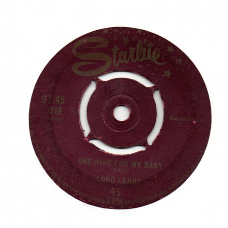 (7") LORD LEBBY - ONE KISS FOR MY BABY / CALDONIA