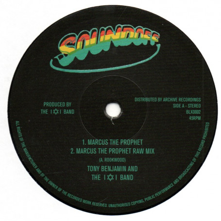 (10") TONY BENJAMIN AND THE I & I BAND - MARCUS THE PROPHET
