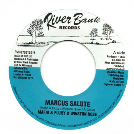 (7") MAFIA & FLUXY & WINSTON ROSE - MARCUS SALUTE / VERSION