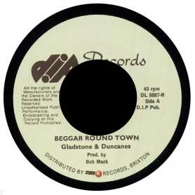 (7") GLADSTONE & DUNCANES - BEGGAR ROUND TOWN / MIGHTY CLOUD BAND - DUB A DUB
