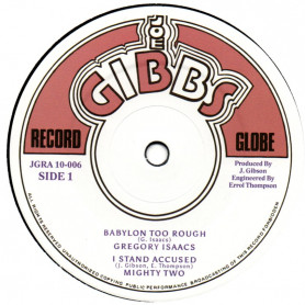 (10") GREGORY ISAACS - BABYLON TOO ROUGH / JUNIOR BYLES - HEART AND SOUL