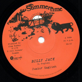 (7") JUNIOR ENGLISH - BILLY JACK / AL & THE BUSHRANGERS - BILLY JACK DUB
