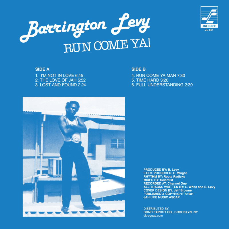 LP) BARRINGTON LEVY - RUN COME YA
