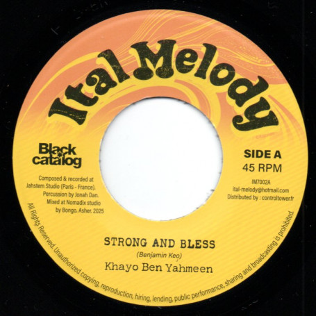 (7") KHAYO BEN YAHMEEN - STRONG AND BLESS / BLESSED DUB