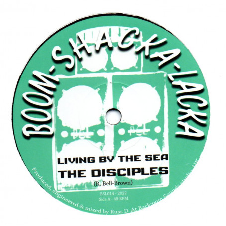 (10") THE DISCIPLES - LIVING BY THE SEA / ROCKSTONE DUB