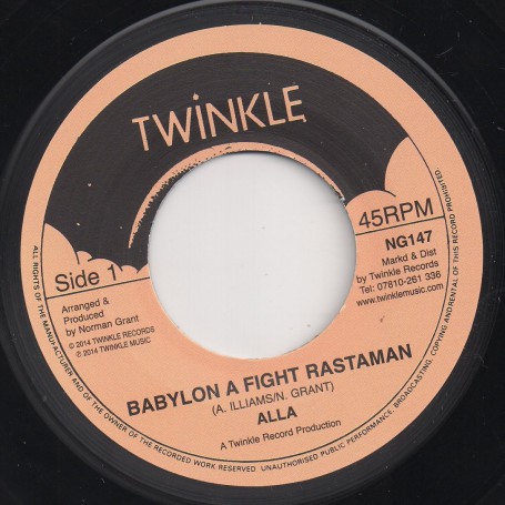 (7") ALLA - BABYLON A FIGHT RASTAMAN / VERSION