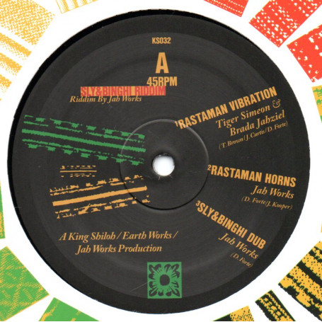 (12") TIGER SIMEON - RASTAMAN VIBRATION / LAVOSTI - REAL REGGAE WARRIORS