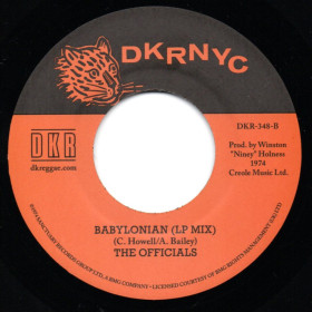 (7") THE OFFICIALS - BABYLONIAN (45 MIX) / BABYLONIAN (LP MIX)