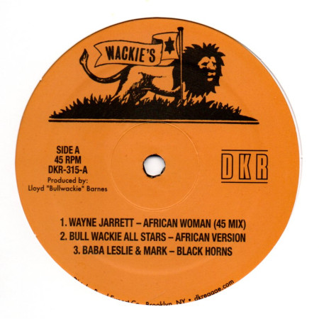 (12") WAYNE JARRETT - AFRICAN WOMAN / BABA LESLIE - BLACK HORNS