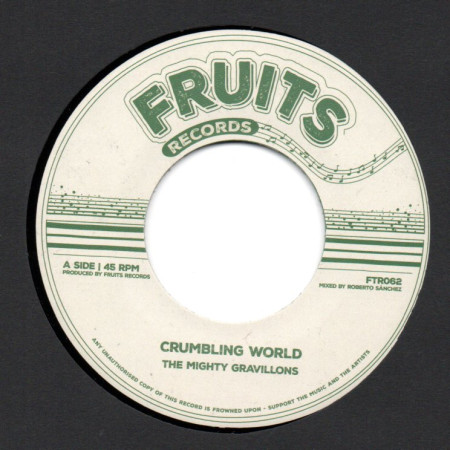 (7") THE MIGHTY GRAVILLONS - CRUMBLING WORLD / THE 18th PARALLEL - PEACE TREATY