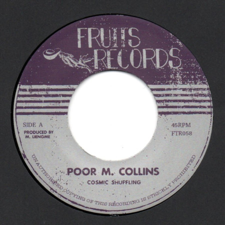 (7") COSMIC SHUFFLING - POOR M COLLINS / MEMORIES OF PLANS BOCHET