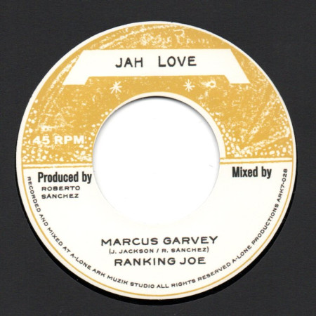 (7") RANKING JOE - MARCUS GARVEY / LONE ARK RIDDIM FORCE - DRUMMIN FOR MOSIAH