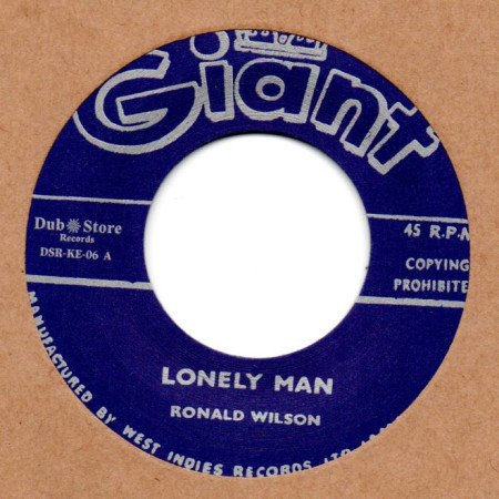 (7") RONALD WILSON - LONELY MAN / DOUGLAS BROTHERS - DOWN AND OUT