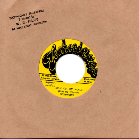 (7") TECHNIQUES - MAN OF MY WORD / TIME HAS COME