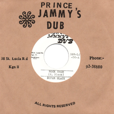 (7") SUPER BLACK - ROCK THEM / SUPER POWER BAND - ROCK THEM DUB