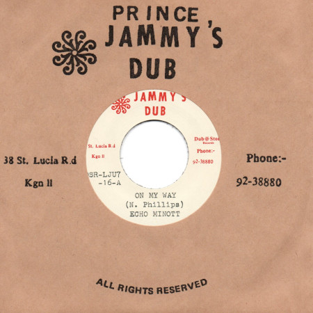 (7") ECHO MINOTT - ON MY WAY / PRINCE JAMMYS - ON MY WAY DUB