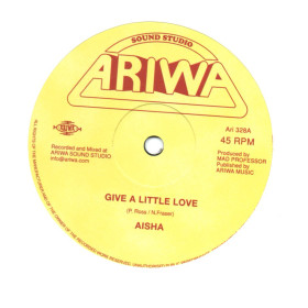 (12") AISHA - GIVE A LITTLE LOVE / JAH SHAKA, NORMAN GRANT & MAD PROFESSOR - AFRICAN MESSAGE DUB