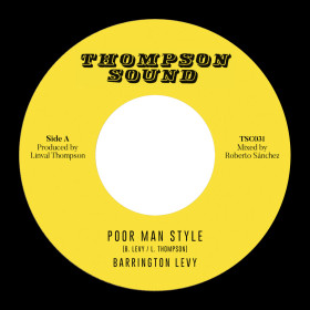 (7") BARRINGTON LEVY - POOR MAN STYLE / THOMPSON SOUND - POOR MAN DUB