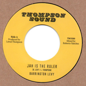 (7") BARRINGTON LEVY - JAH IS THE RULER / THOMPSON SOUND - JAH IS THE RULER DUB